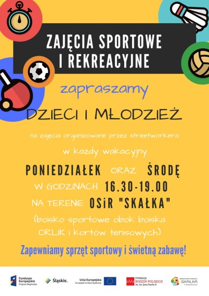Zajecia sportowei rekreacyjne_streetworker